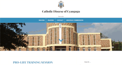 Desktop Screenshot of diocesecyangugu.com
