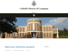 Tablet Screenshot of diocesecyangugu.com